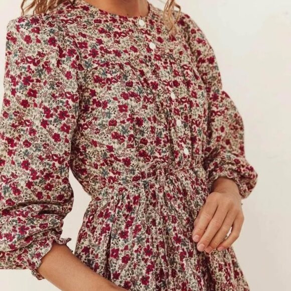 Oak Meadow Ava Dress Ruby - Picture 2 of 5